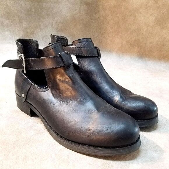 Forever21 Womens Size 10 Black Ankle Boots Booties - Picture 1 of 11